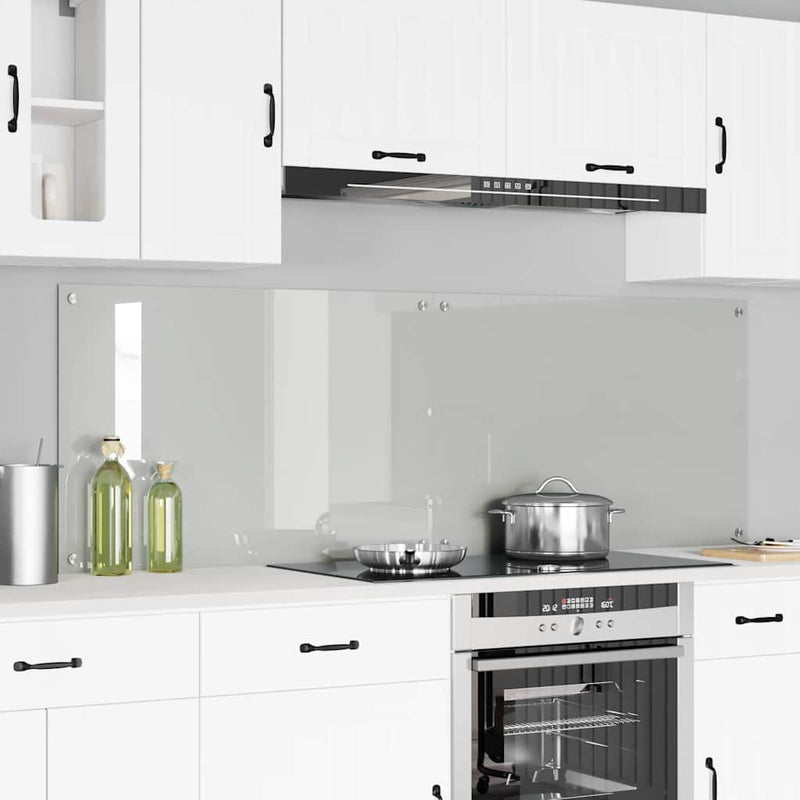 vidaXL Konyhai splashback Átlátszó 90 x 60 x 0.8 cm edzett üveg