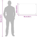 vidaXL Konyhai splashback 2 pcs Átlátszó 90 x 60 cm edzett üveg