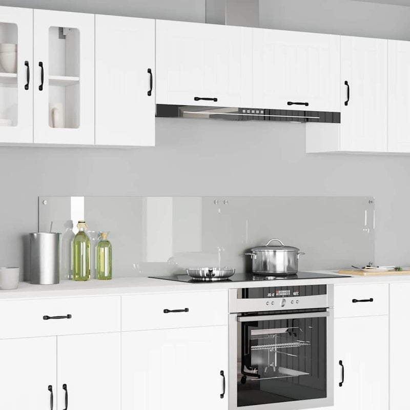 vidaXL Konyhai splashback Átlátszó 100 x 40 x 0.8 cm edzett üveg
