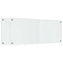 vidaXL Konyhai splashback 2 pcs Átlátszó 100 x 40 cm edzett üveg