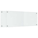 vidaXL Konyhai hátfal 2 pcs Átlátszó 100 x 40 cm edzett üveg