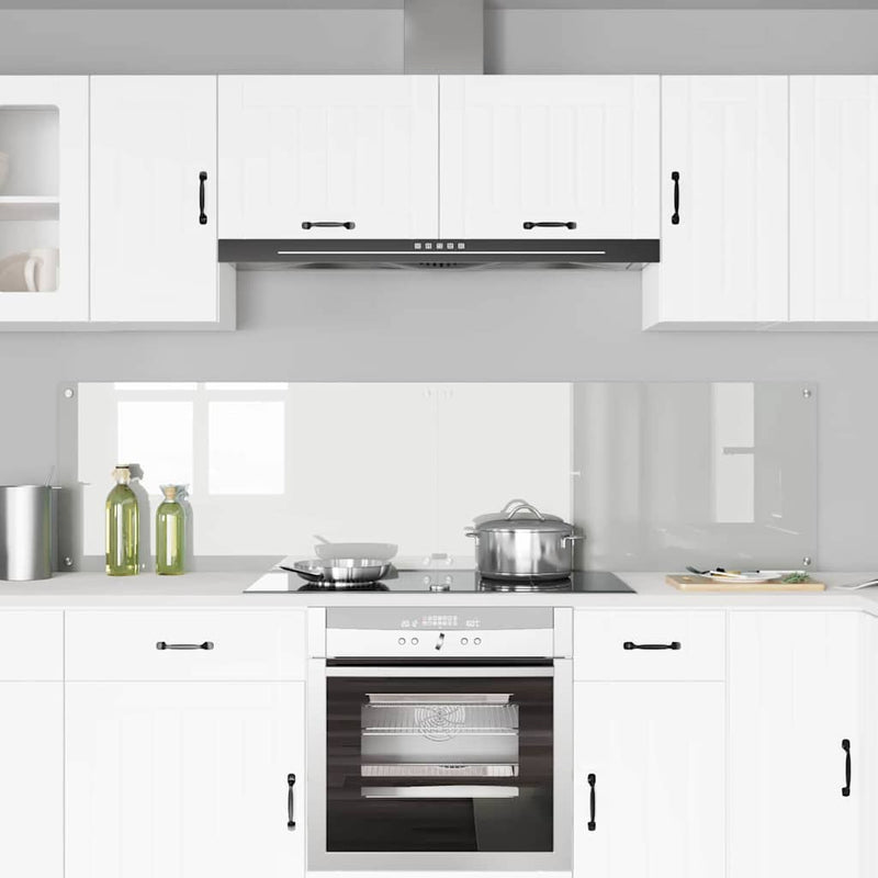 vidaXL Konyhai splashback Átlátszó 100 x 50 x 0,8 cm edzett üveg