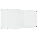 vidaXL Konyhai splashback 2 pcs Átlátszó 100 x 50 cm edzett üveg