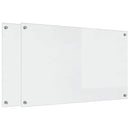 vidaXL Konyhai hátfal 2 pcs Átlátszó 100 x 60 cm edzett üveg