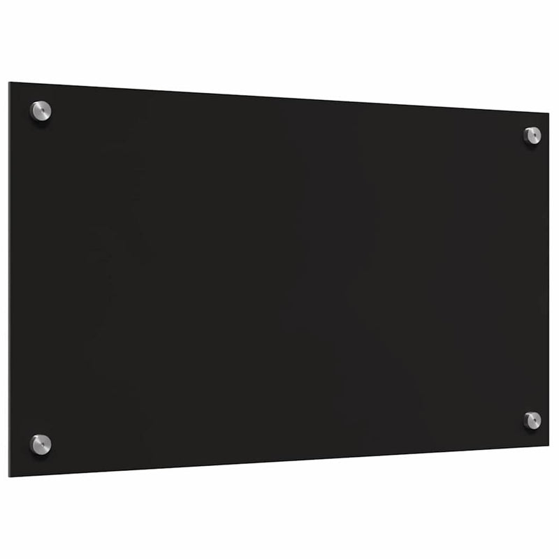 vidaXL Konyhai splashback Fekete 70 x 40 x 0.8 cm edzett üveg