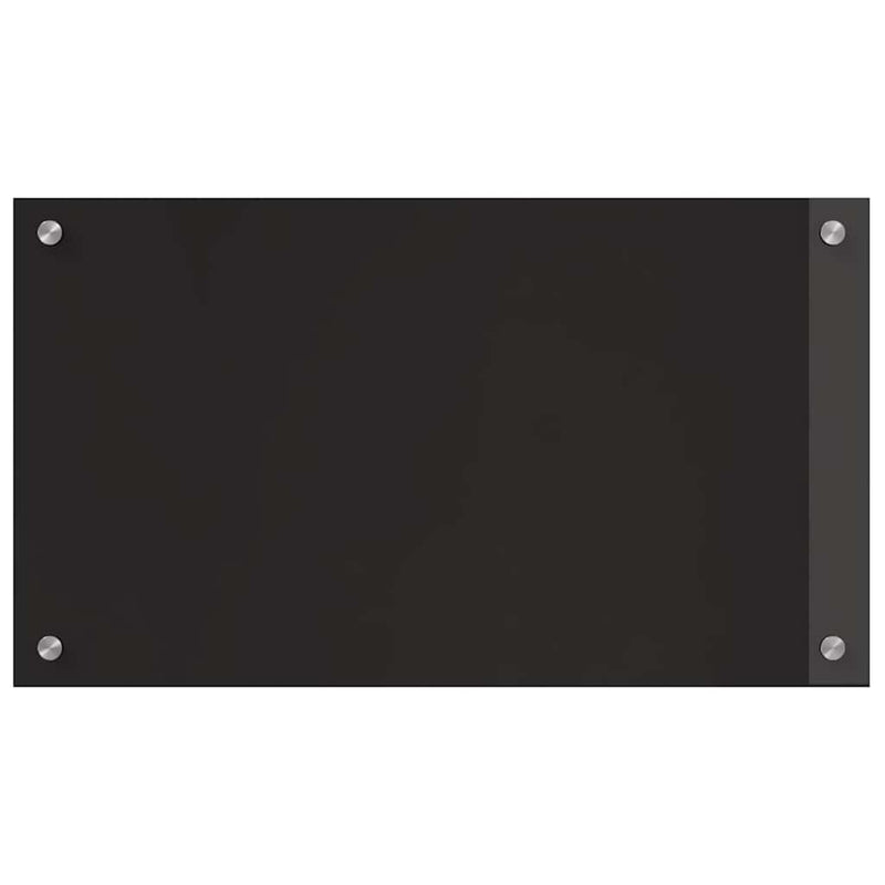 vidaXL Konyhai splashback Fekete 70 x 40 x 0.8 cm edzett üveg