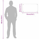 vidaXL Konyhai splashback 2 pcs Fekete 70 x 40 cm edzett üveg