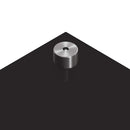 vidaXL Konyhai splashback 2 pcs Fekete 70 x 60 cm edzett üveg