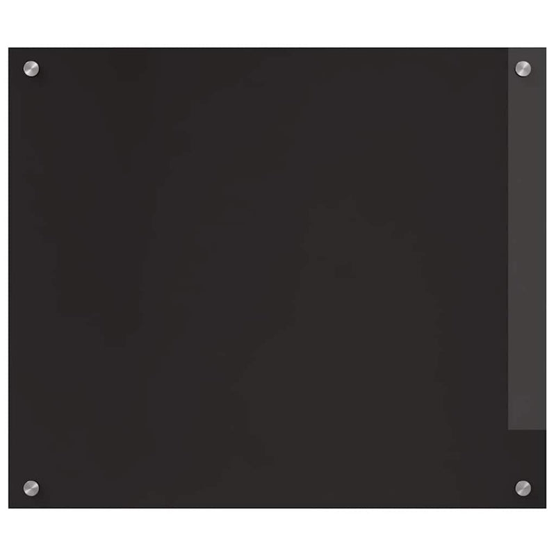 vidaXL Konyhai splashback Fekete 70 x 60 x 0.8 cm edzett üveg
