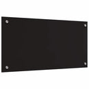 vidaXL Konyhai hátfal 2 pcs Fekete 80 x 40 cm edzett üveg