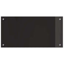 vidaXL Konyhai splashback 2 pcs Fekete 80 x 40 cm edzett üveg