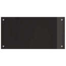 vidaXL Konyhai hátfal 2 pcs Fekete 80 x 40 cm edzett üveg
