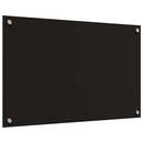 vidaXL Konyhai hátfal 2 pcs Fekete 80 x 50 cm edzett üveg