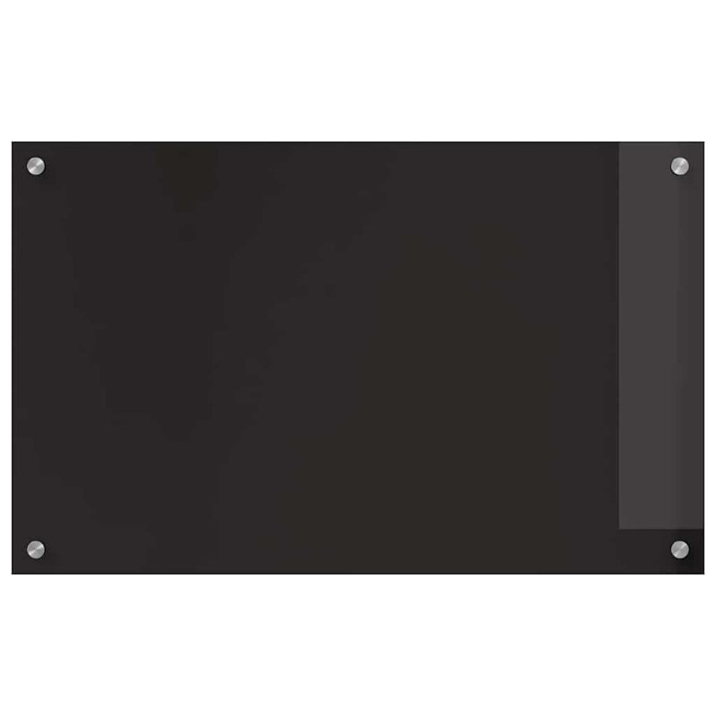 vidaXL Konyhai splashback Fekete 80 x 50 x 0.8 cm edzett üveg