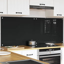 vidaXL Konyhai splashback 2 pcs Fekete 80 x 60 cm edzett üveg
