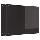 vidaXL Konyhai hátfal 2 pcs Fekete 80 x 60 cm edzett üveg