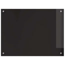 vidaXL Konyhai hátfal 2 pcs Fekete 80 x 60 cm edzett üveg