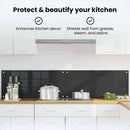 vidaXL Konyhai hátfal 2 pcs Fekete 90 x 40 cm edzett üveg