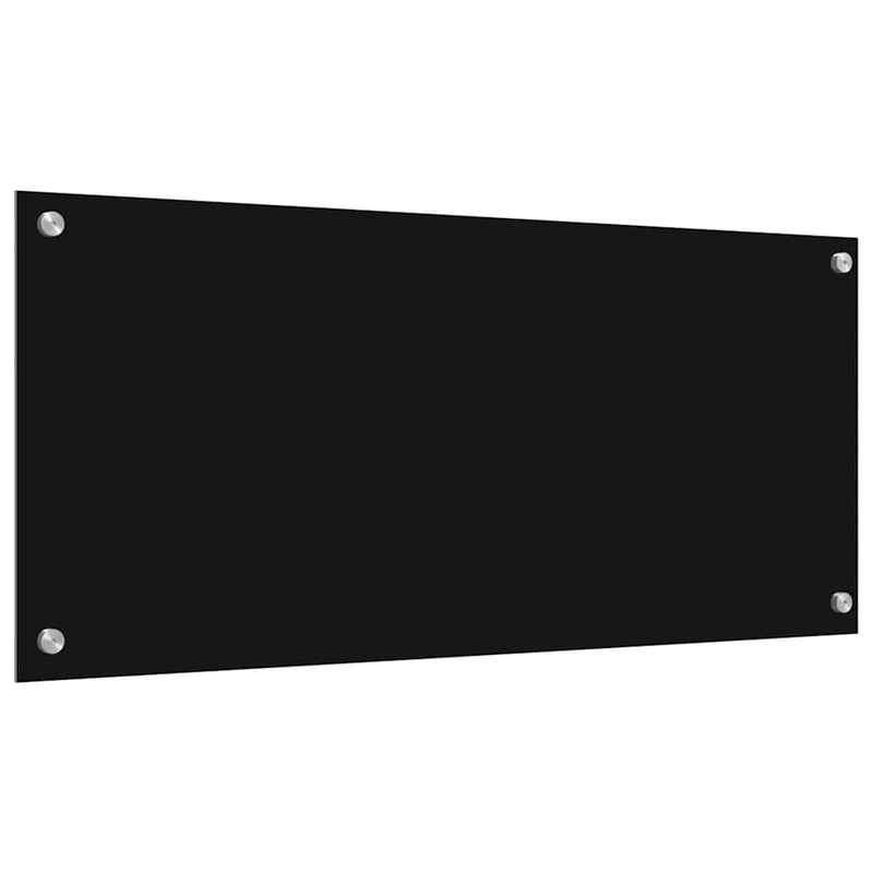vidaXL Konyhai splashback Fekete 90 x 40 x 0.8 cm edzett üveg