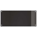 vidaXL Konyhai splashback 2 pcs Fekete 90 x 40 cm edzett üveg