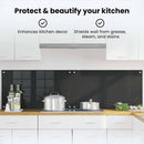 vidaXL Konyhai hátfal 2 pcs Fekete 90 x 50 cm edzett üveg
