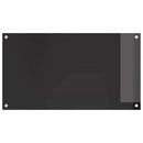 vidaXL Konyhai splashback 2 pcs Fekete 90 x 50 cm edzett üveg