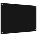 vidaXL Konyhai splashback 2 pcs Fekete 90 x 60 cm edzett üveg