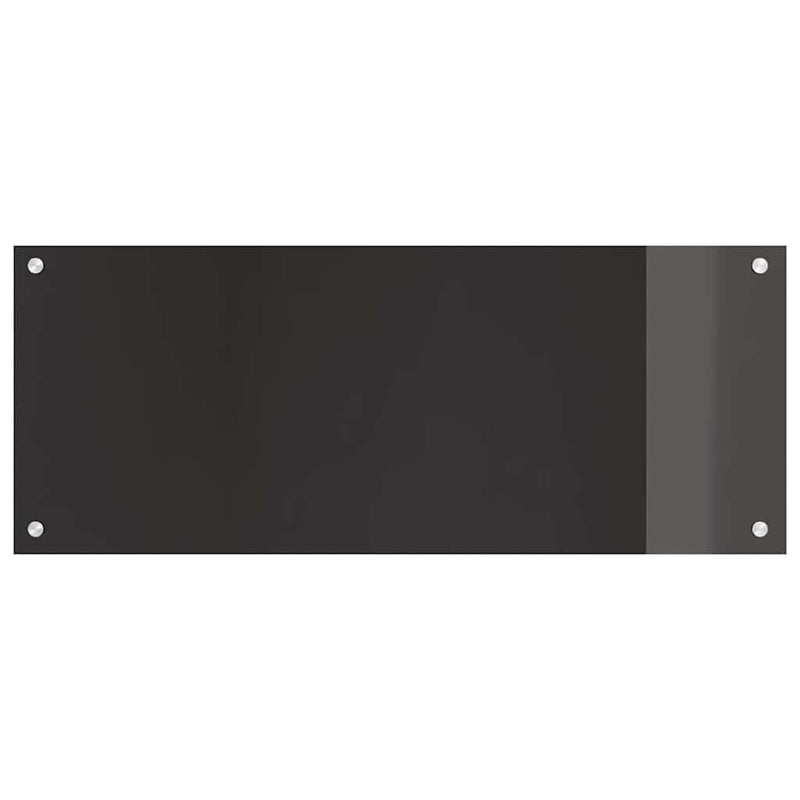 vidaXL Konyhai splashback Fekete 100 x 40 x 0.8 cm edzett üveg