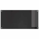 vidaXL Konyhai splashback 2 pcs Fekete 100 x 50 cm edzett üveg