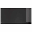 vidaXL Konyhai hátfal 2 pcs Fekete 100 x 50 cm edzett üveg