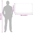 vidaXL Konyhai splashback 2 pcs Fekete 100 x 50 cm edzett üveg