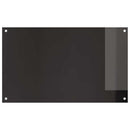 vidaXL Konyhai hátfal 2 pcs Fekete 100 x 60 cm edzett üveg