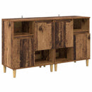 vidaXL Oldalszekrények 2 pcs Öreg fa 60 x 35 x 70 cm Faanyag
