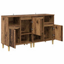 vidaXL Oldalszekrények 2 pcs Öreg fa 60 x 35 x 70 cm Faanyag