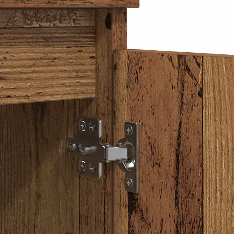 vidaXL Oldalszekrények 3 pcs Öreg fa 60 x 35 x 70 cm Faanyag