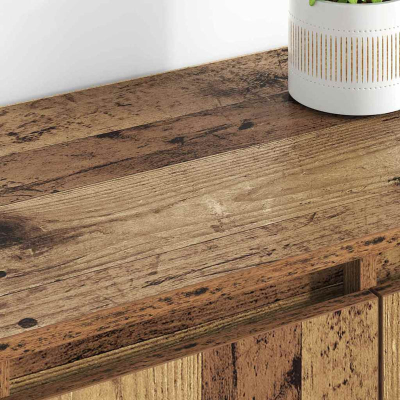 vidaXL Oldalszekrények 2 pcs Öreg fa 60 x 35 x 70 cm Faanyag