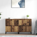 vidaXL Oldalszekrények 2 pcs Öreg fa 60 x 35 x 70 cm Faanyag