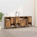 vidaXL Oldalszekrények 3 pcs Öreg fa 60 x 35 x 70 cm Faanyag
