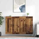 vidaXL Fali Szekrények 2 pcs Öreg fa 69,5 x 34 x 90 cm Faanyag