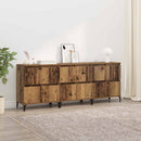 vidaXL Oldalszekrények 3 pcs Öreg fa 60 x 35 x 70 cm Faanyag