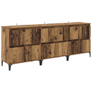 vidaXL Oldalszekrények 3 pcs Öreg fa 60 x 35 x 70 cm Faanyag