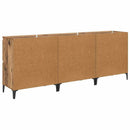 vidaXL Oldalszekrények 3 pcs Öreg fa 60 x 35 x 70 cm Faanyag