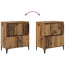 vidaXL Oldalszekrények 3 pcs Öreg fa 60 x 35 x 70 cm Faanyag