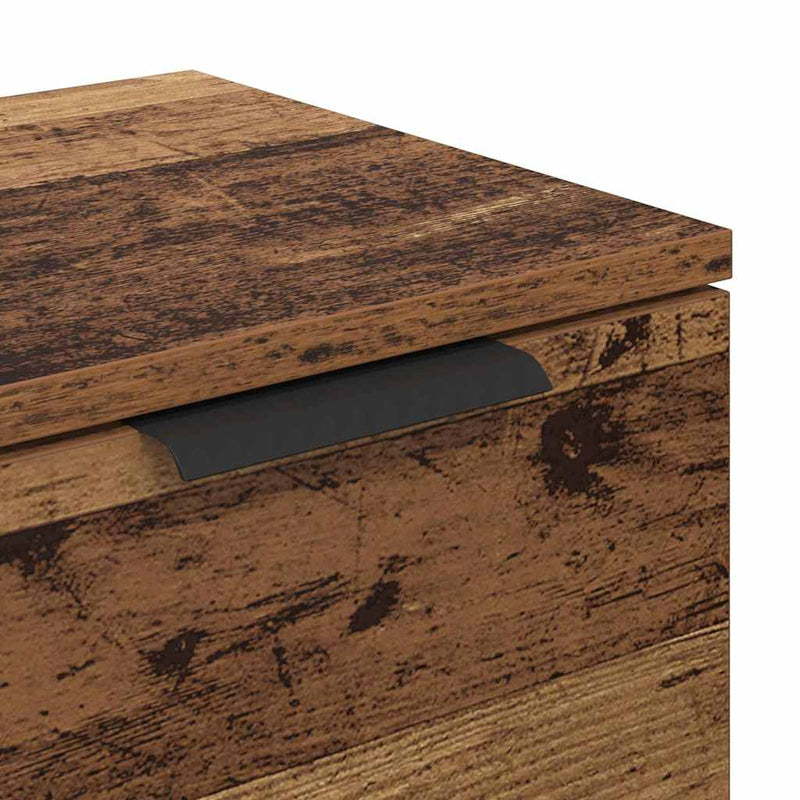 vidaXL Oldalszekrények fiókkal 2 pcs Öreg fa 60 x 30 x 70 cm Faanyag