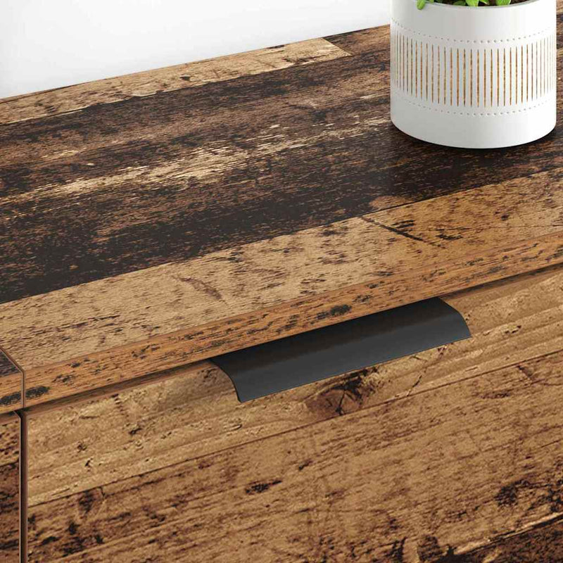 vidaXL Oldalszekrények fiókkal 2 pcs Öreg fa 60 x 30 x 70 cm Faanyag