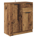 vidaXL Oldalszekrények fiókkal 2 pcs Öreg fa 60 x 30 x 70 cm Faanyag