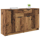 vidaXL Oldalszekrények fiókkal 2 pcs Öreg fa 60 x 30 x 70 cm Faanyag