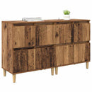 vidaXL Oldalszekrények 2 pcs Öreg fa 60 x 35 x 70 cm Faanyag