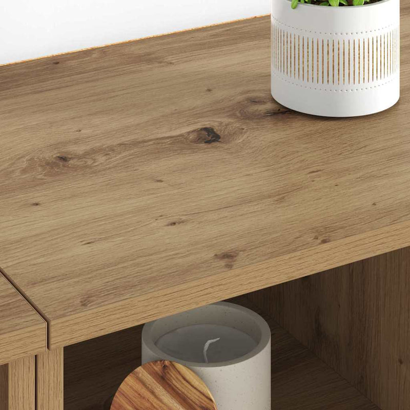 vidaXL Oldalszekrények 2 pcs Artisan tölgy 60 x 35 x 70 cm Faanyag