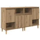 vidaXL Oldalszekrények 2 pcs Artisan tölgy 60 x 35 x 70 cm Faanyag